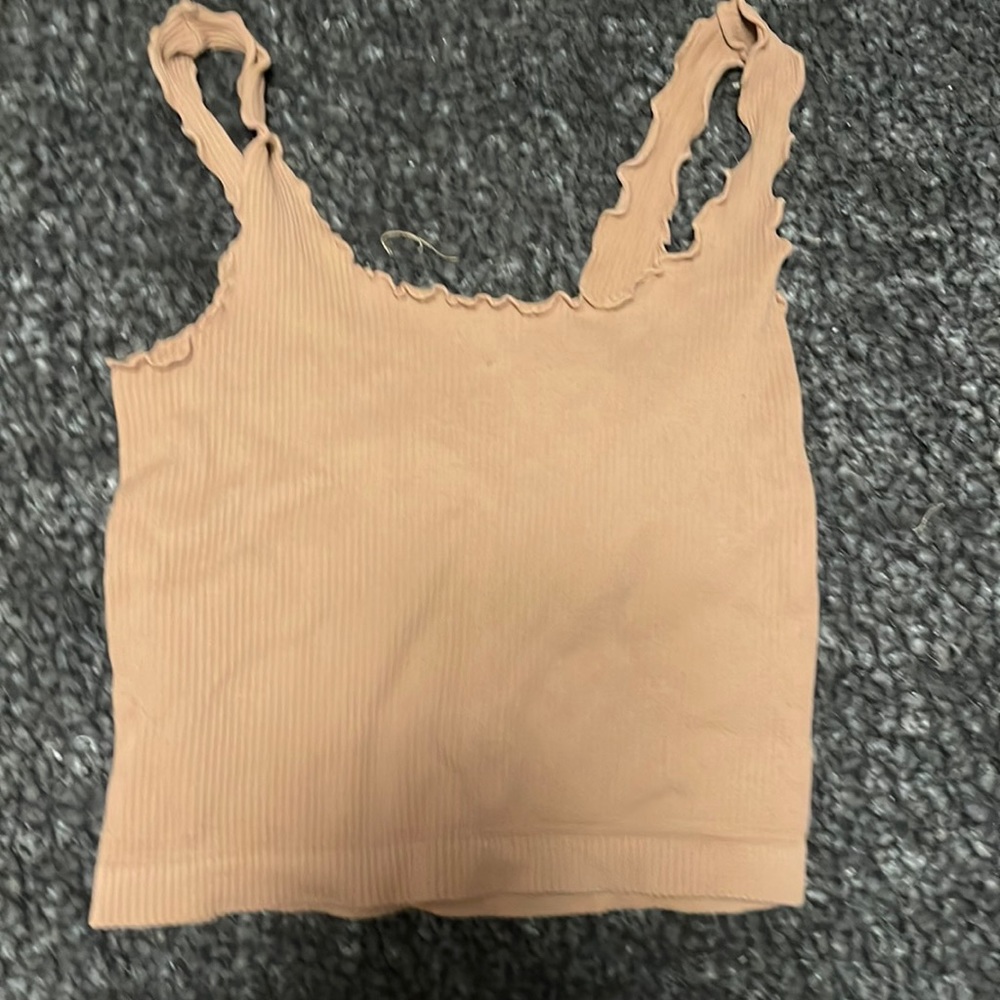 Brown mini tank top